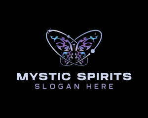 Cosmic Butterfly Orbit logo design