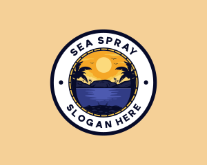 Sunset Beach Resort logo design