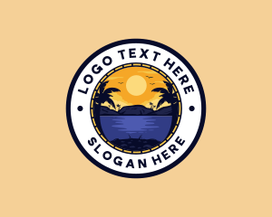 Sea - Sunset Beach Resort logo design