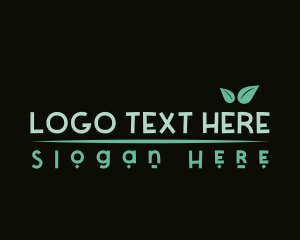 Wordmark - Eco Natural Leaf logo design