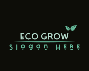 Eco Natural Leaf logo design