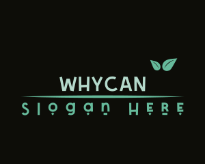 Vegan - Eco Natural Leaf logo design