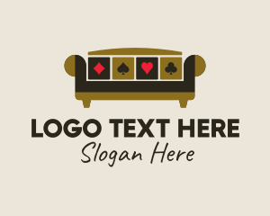 Lounge - Casino Poker Couch logo design