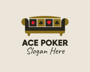 Poker - Casino Poker Couch logo design