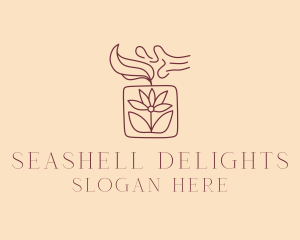 Flower Scented Candle logo design