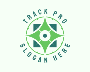 Green Compass Navigator logo design