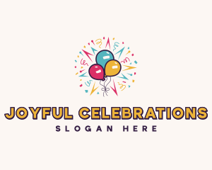 Festivity - Balloon Festivity Birthday logo design