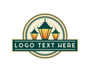 Street Lamp Lantern Logo