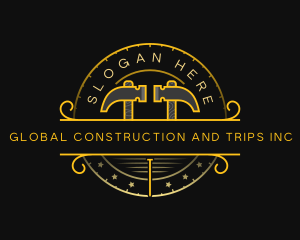 Hammer Construction Carpentry Logo