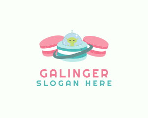 Macaron - Alien Macaron Pastry logo design