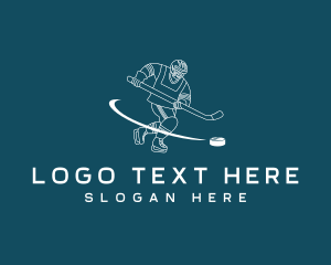 Cricketer - Sports Hockey Player logo design