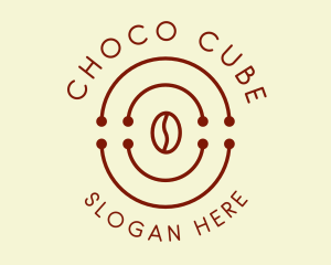 Minimalist Coffee Bean Cafe logo design