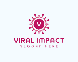 Contagious - Virus Infection Disease logo design