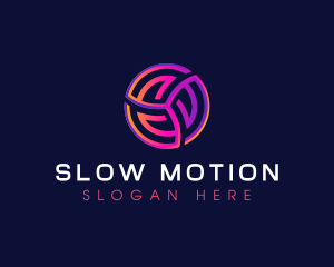 Motion Abstract Fintech logo design