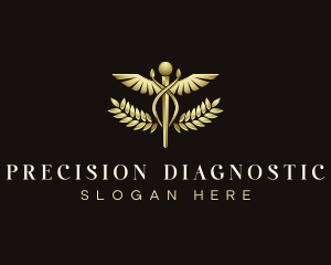 Diagnostic - Healthcare Physician Caduceus logo design