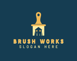 Brush - Paint Brush Renovation logo design