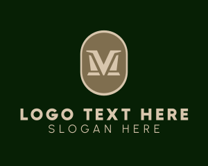 Letter MV - Elegant Retro Cafe logo design