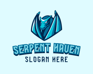 Blue Serpent Dragon logo design