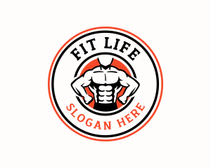 Muscle Gym Fitness logo design