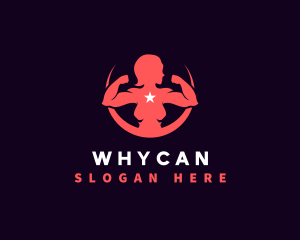 Sports - Strong Fitness Woman logo design