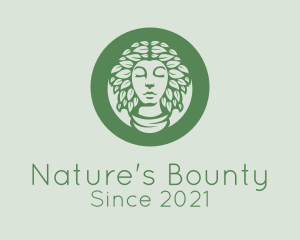 Green Natural Woman   logo design