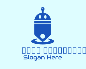 Online - Blue Droid Price Tag logo design