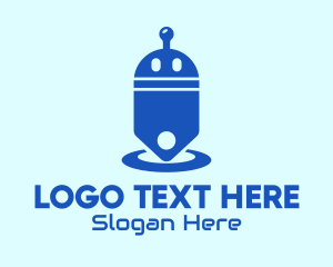 Droid - Blue Droid Price Tag logo design