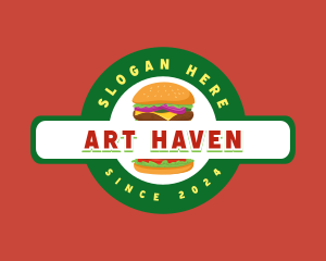 Burger Sandwich Food Snack Logo