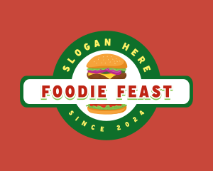 Burger Sandwich Food Snack logo design