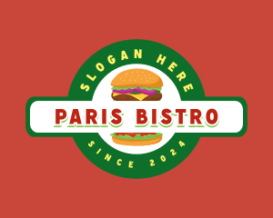 Burger Sandwich Food Snack logo design