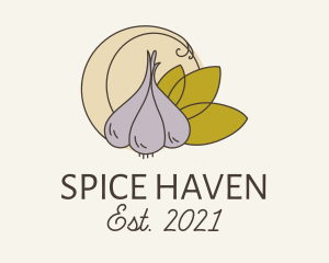 Garlic Spice Cooking logo design