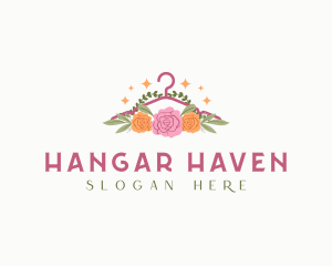 Hanger - Fashion Floral Hanger logo design