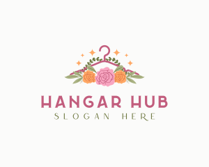 Fashion Floral Hanger logo design