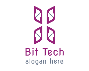 Butterfly Drone Tech logo design