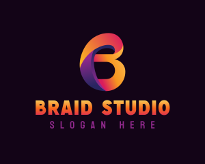 Studio Creative Letter B logo design