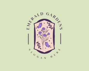 Butterfly Flower Garden logo design