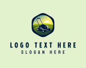 Lawn - Lawn Mower Gardener logo design