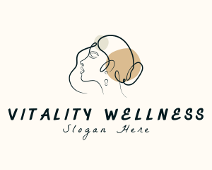 Wellness Beauty Lady logo design