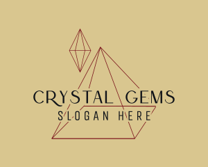 Triangle Diamond Wordmark logo design