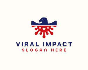 American Virus Infection logo design