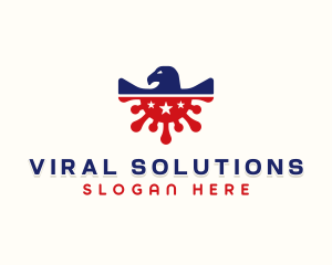 American Virus Infection logo design