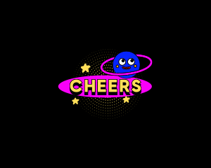 Star - Saturn Mascot Planet Y2K logo design