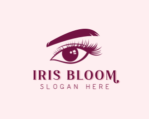 Iris - Beauty Eyelash Cosmetics logo design