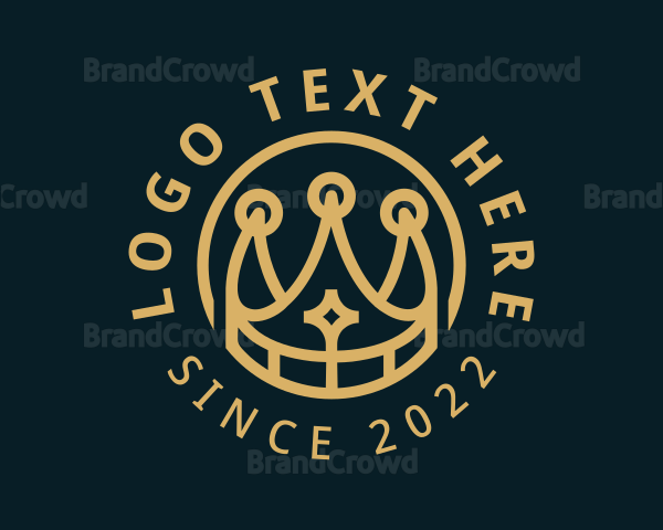 Golden Premium Crown Logo