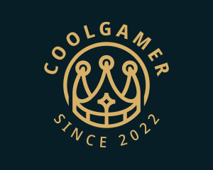 Glamorous - Golden Premium Crown logo design
