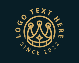Jeweler - Golden Premium Crown logo design