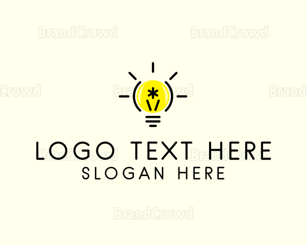 Light Bulb Coding Logo