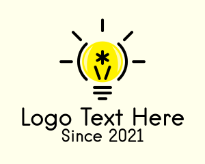 Coding - Light Bulb Coding logo design