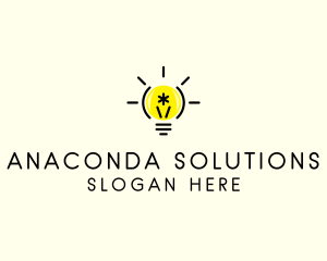 Light Bulb Coding logo design