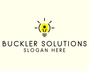 Light Bulb Coding logo design